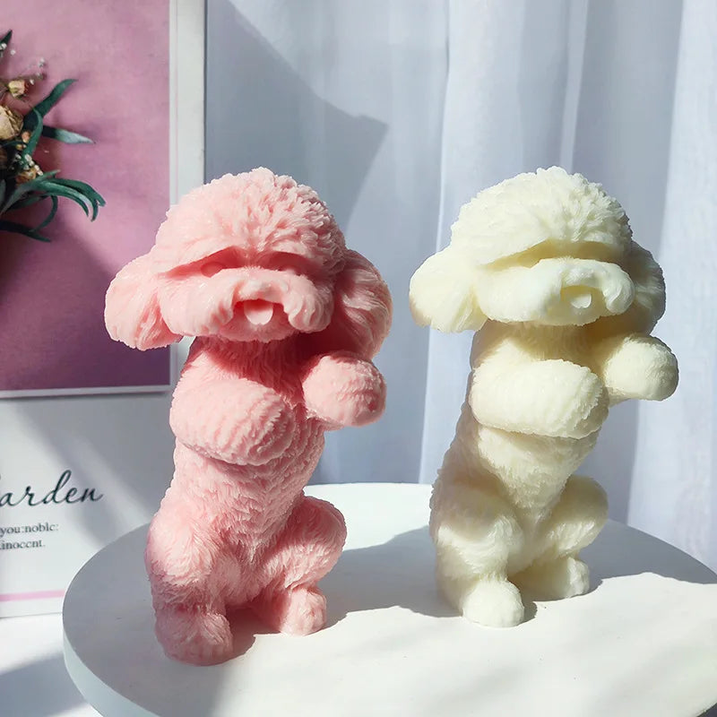 3D Cat & Puppy Candle Mold