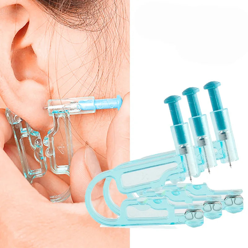 1/5Pcs Disposable Painless Ear Piercing Healthy Sterile Puncture Tool Without Inflammation for Earrings Ear Piercing Gun Set