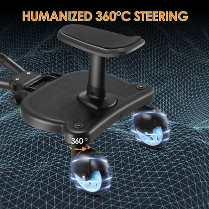 Universal Strollers Step Board Adapter with Seat Second Child Jogger Twins Scooter Baby Pram Hitchhiker Bumper