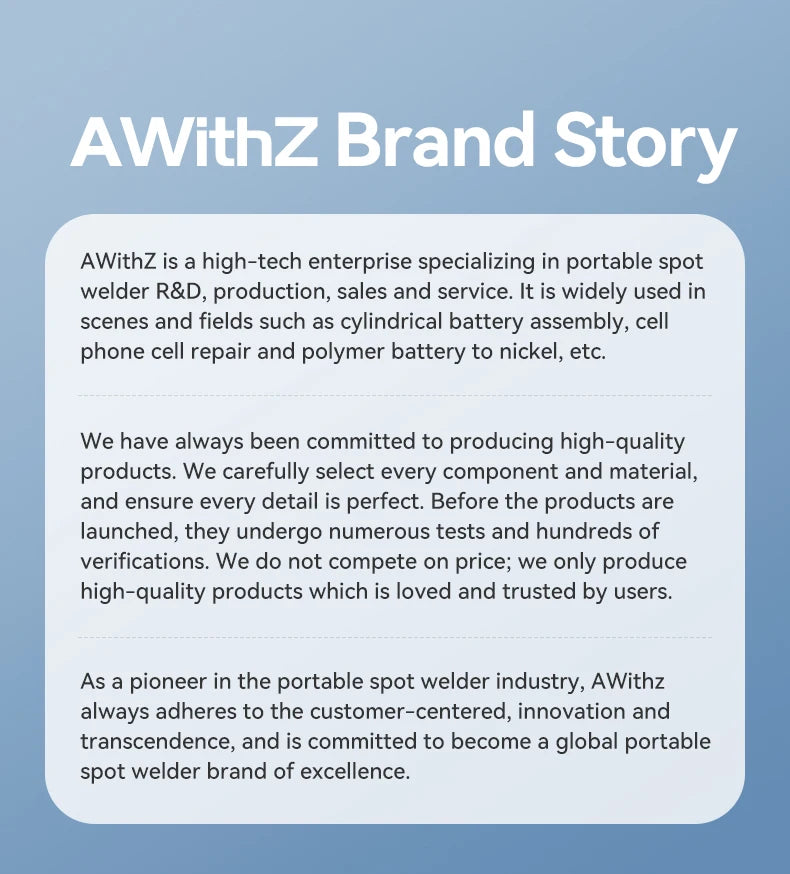 AWithZ Portable Spot Welder DIY Handheld Spot Welding Machine 90 Gears Adjustable Spot Welding for 18650 Lithium Battery