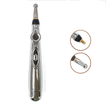 2/5 Heads Electric Acupuncture Point Massage Pen Meridian Energy Massage Pen Pain Relief Therapy Back Neck Face Beauty Roller
