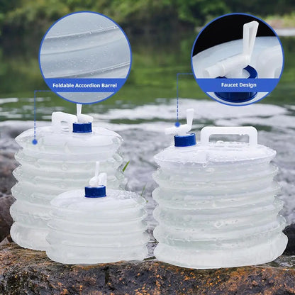 Foldable Water Tank With Camping Outdoor Travel