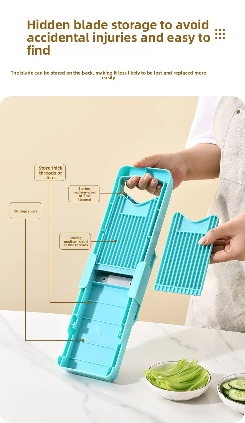 Multi-Functional Slicer, Kitchen Tool, Grater, Shredder, Potato Shredder, Double-Door Multi-Functional Slicer, Grater