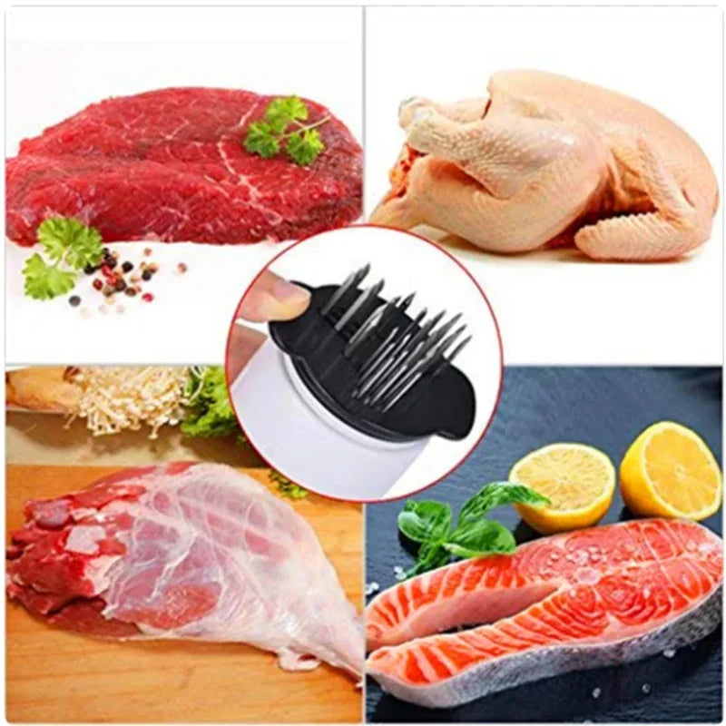 2 In 1 Meat Tenderizer Marinade Injector Barbecue Seasoning Sauce Injectors Kitchen Tools Gadgets BBQ Cooking Accessories