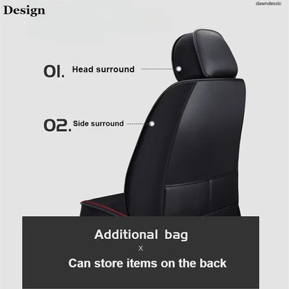 Auto Set Car Seat Covers PU Leather Single Front Split Bench Protector Four Season Universal Fit Most Car SUV Car Accessories