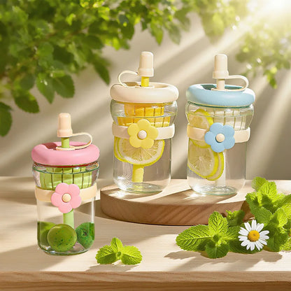 Cute Glass Flower Cartoon Tea Strainer