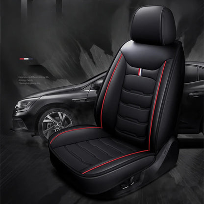 Auto Set Car Seat Covers PU Leather Single Front Split Bench Protector Four Season Universal Fit Most Car SUV Car Accessories
