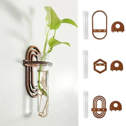 Wooden Wall Hanging Shelve Plant Flower Arrangement Plant Hangers