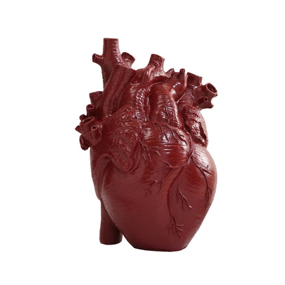 Heart-shaped Resin Vase for Flower Arrangement