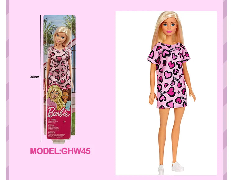 Original Mattel Barbie Fashionistas Doll Music Star Blonde Hair Bjd with Accessories Toys for Girls Collection Educational Props