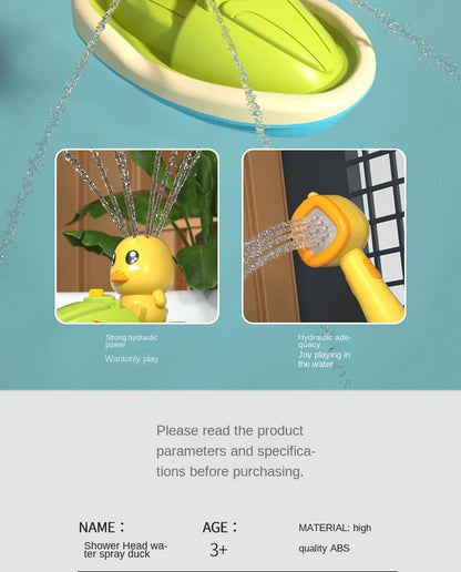 Baby Bath Toys Cute Duck Electric Water Spray Bathroom Bathing Toys Kids Bath And Shower Bathtubs Interactive Toddler Toys Gifts