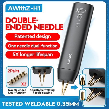 AWithZ Portable Spot Welder DIY Handheld Spot Welding Machine 90 Gears Adjustable Spot Welding for 18650 Lithium Battery