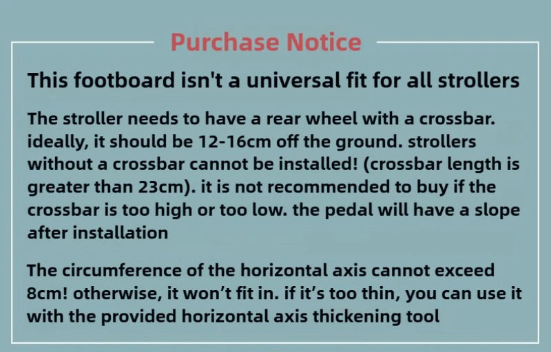 Toddler Stroller Ride Board