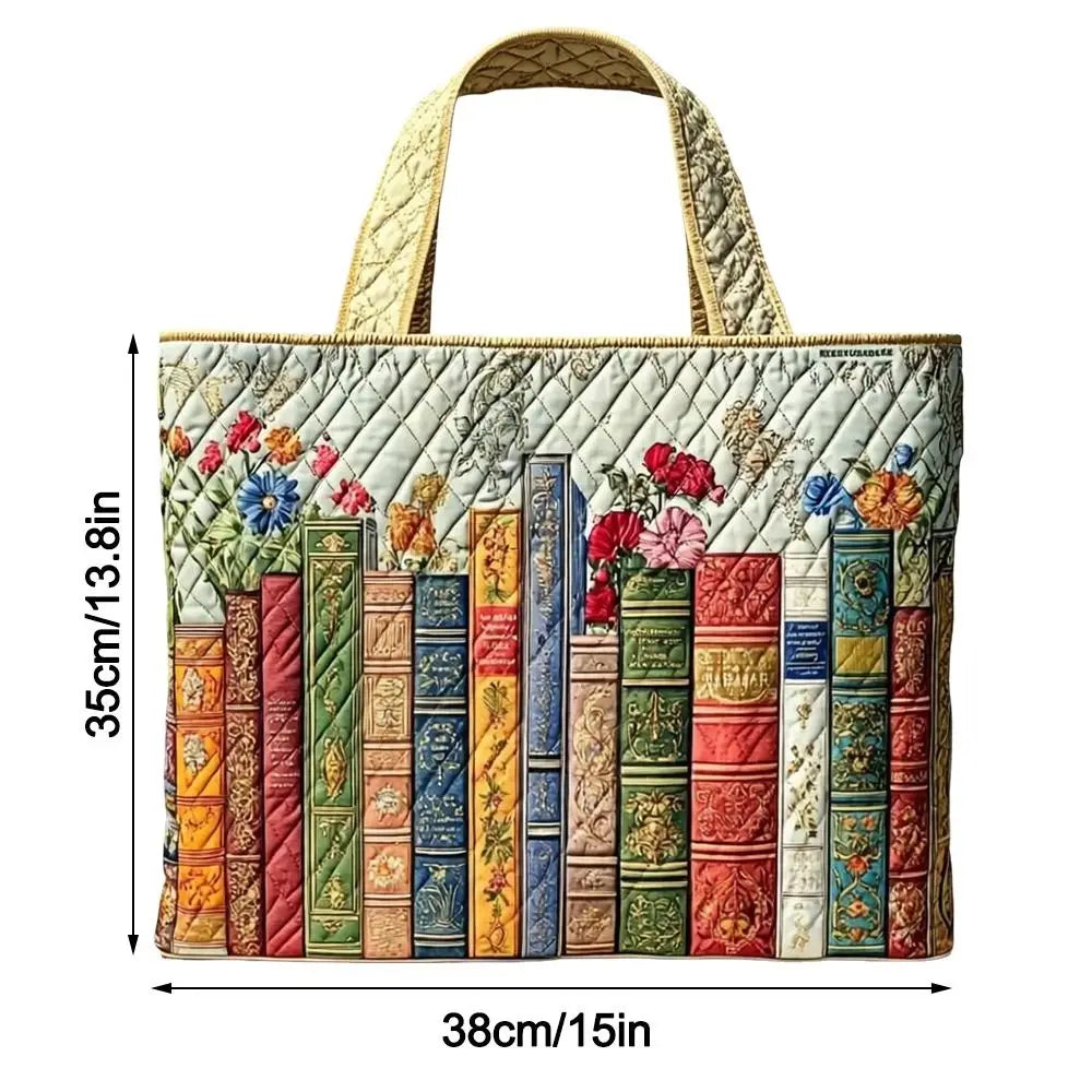 Portable Large Capacity Quilted Tote Bag 3D Printed Pattern