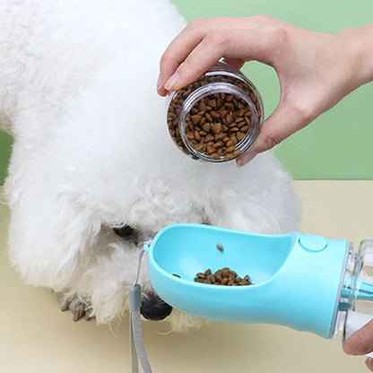 Portable Dog Cat Water Bottle with Storage Food and Water Container for Puppy Pets dogs Feeder Bowl Outdoor Travel Pet supplies