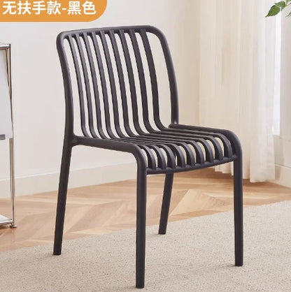 Balcony Plastic Backrest Leisure Luxury Chair Home Restaurant Dining Room Chair Sillas Para Comedor Beach Chairs For Kitchen