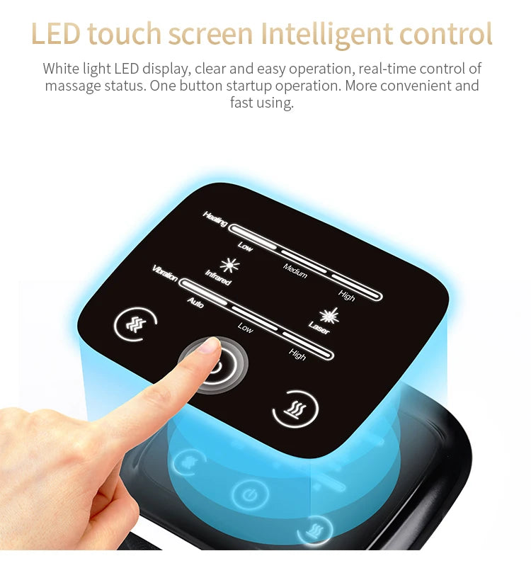 Multifunctional Smart Cordless Knee Massager Vibration Knee Relaxing Massage Machine Joint Knee Device Gifts for Grandma Grandpa