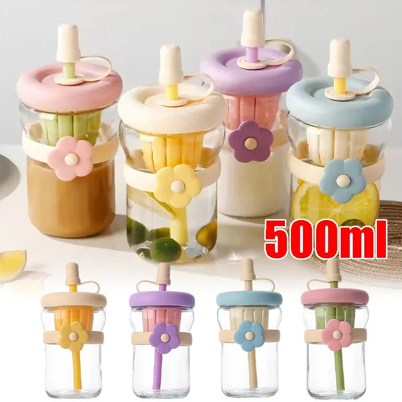 Cute Glass Flower Cartoon Tea Strainer