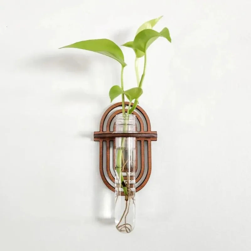 Wooden Wall Hanging Shelve Plant Flower Arrangement Plant Hangers