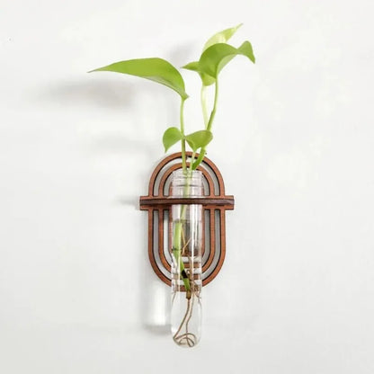 Wooden Wall Hanging Shelve Plant Flower Arrangement Plant Hangers