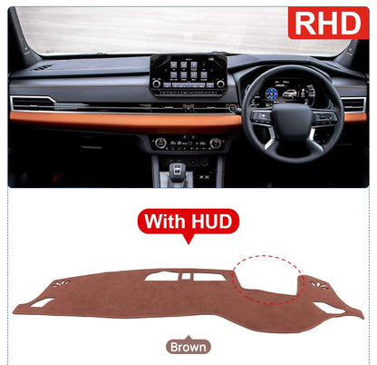 Car Dashboard Cover For Mitsubishi Outlander 4 PHEV 2021 2022 2023 2024 Instrument Desk Sun Shade Mat Non-slip Pad Accessories