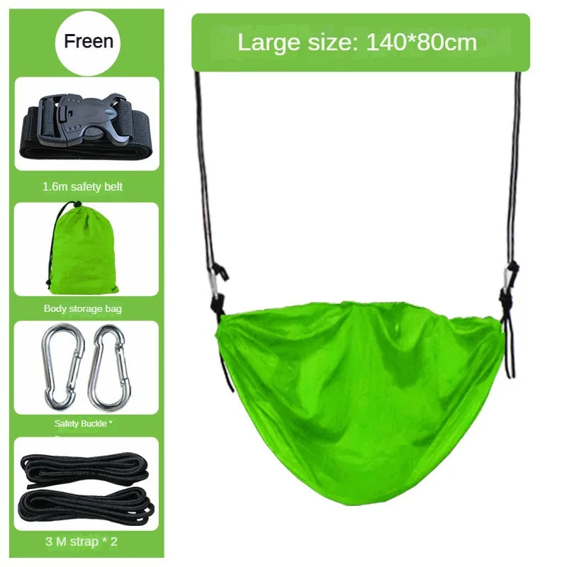 Kids Pod Swing Seat Comfortable Garden Hammock Chair Durable Portable Decor for Indoor Outdoor Use Parent-child Toys