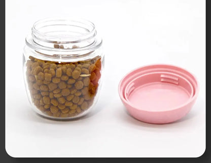 Portable Dog Cat Water Bottle with Storage Food and Water Container for Puppy Pets dogs Feeder Bowl Outdoor Travel Pet supplies
