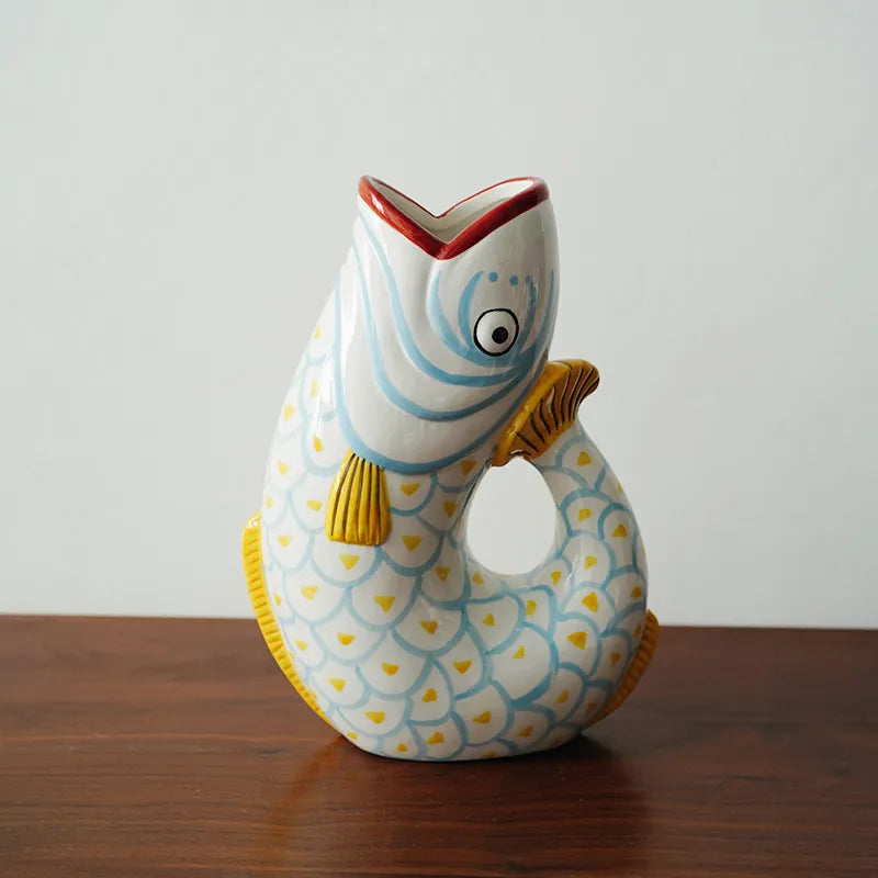 Abstract Fish Shape Vase