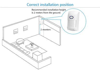 433mhz CT60M Wireless Anti Pet Detector PIR Detector Motion Sensor for DIY Wifi GSM Home Intruder Burglar Alarm System 1PC UNIT