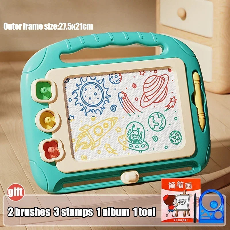 Cartoon Drawing Board Baby Puzzle Magnetic Writing Board Toy Graffiti Magnetic Drawing Board Montessori Toy for Children Gift