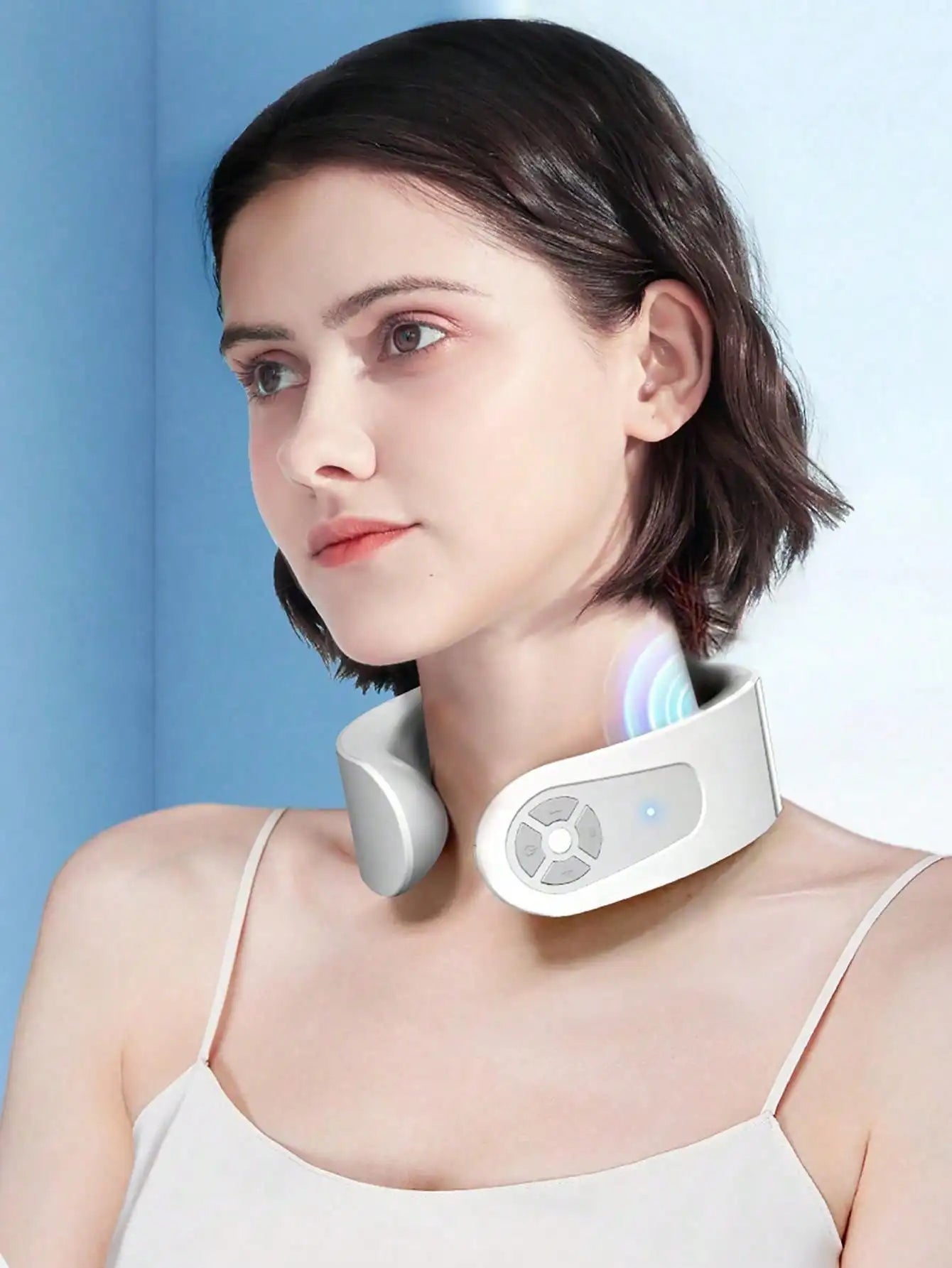 Cervical Massager Protable Mini Neck Shoulder Massager Deep Massage Neck Warm Pressing Neck Pressing Care