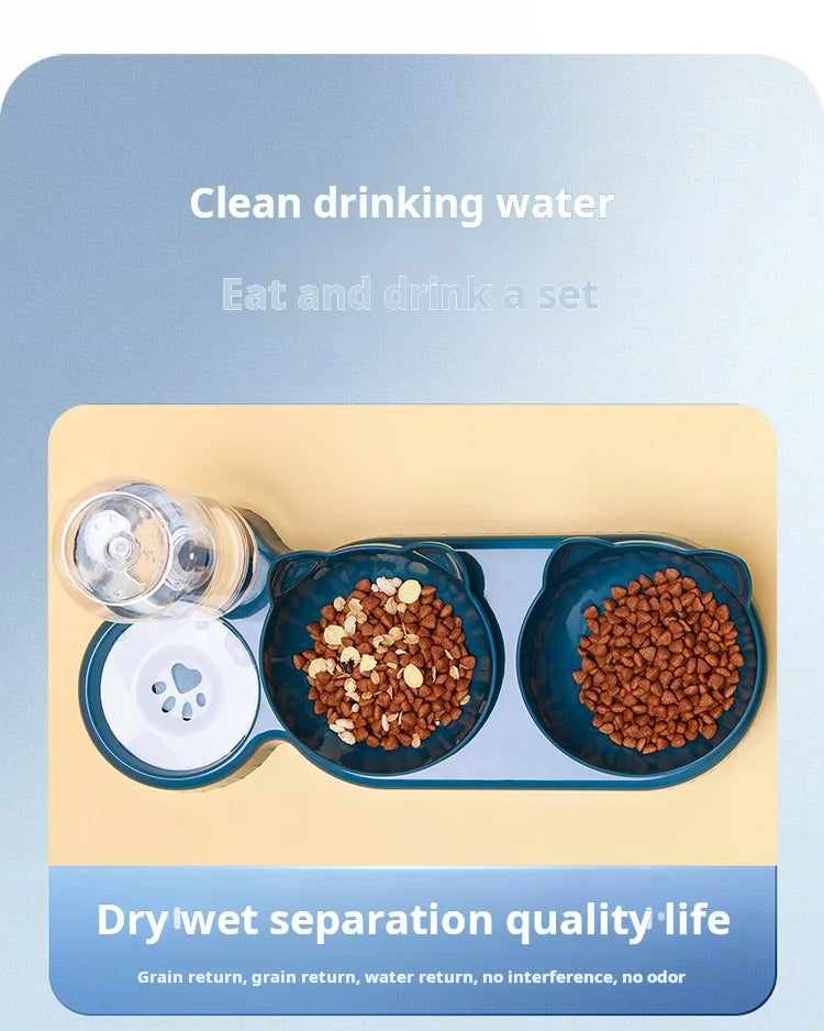 Pet Bowl with Water Feeder