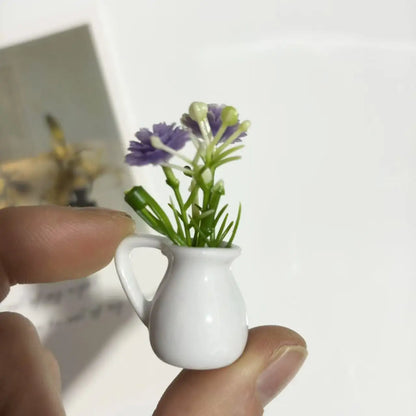 Ins Style Mini Ceramic Small Vase Refrigerator Sticker Creative 3D Stereo Home Decoration Magnet