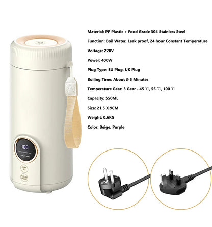 Heating Cup Leakproof Tea Coffee Keep Warmer Bottles