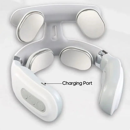 Back Neck Massage Instrument Intelligent Electric, Rechargeable, Heating, Hot Pressing, Magnetic Pulse Neck Massage Instrument