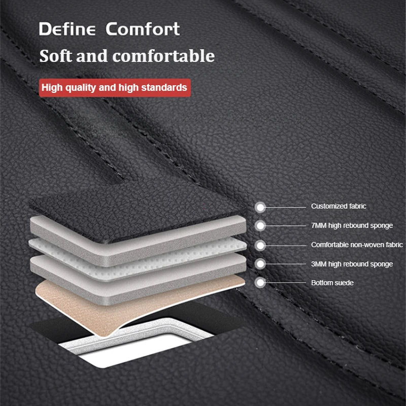 Auto Set Car Seat Covers PU Leather Single Front Split Bench Protector Four Season Universal Fit Most Car SUV Car Accessories