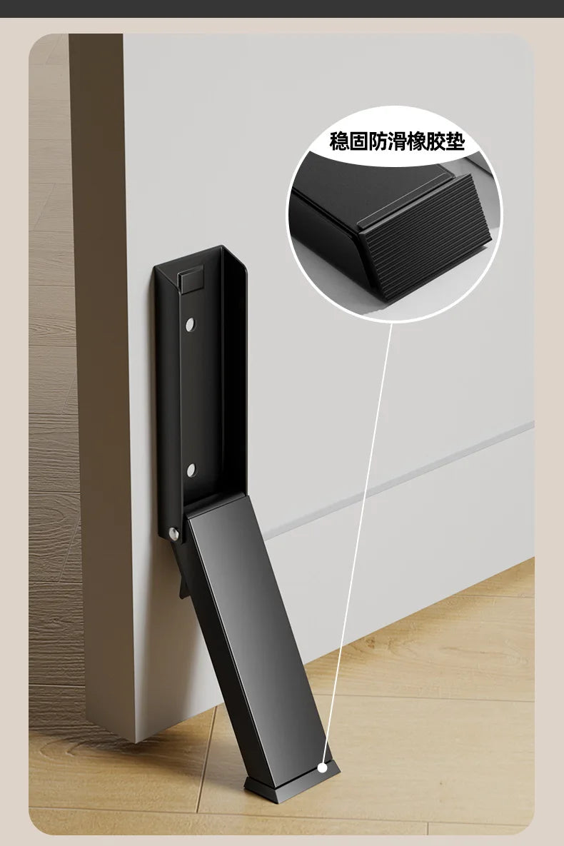 Black Door Block Door Stopper Door Entry Windproof Door Seam Stopper Anti-collision Safety Door Blockage Door Top Door Device