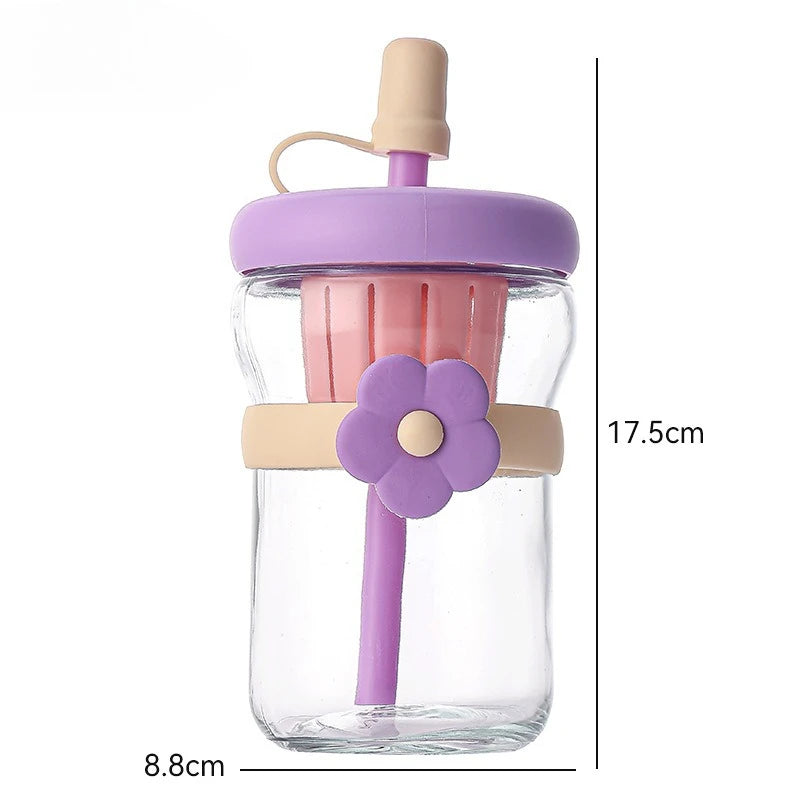 Cute Glass Flower Cartoon Tea Strainer