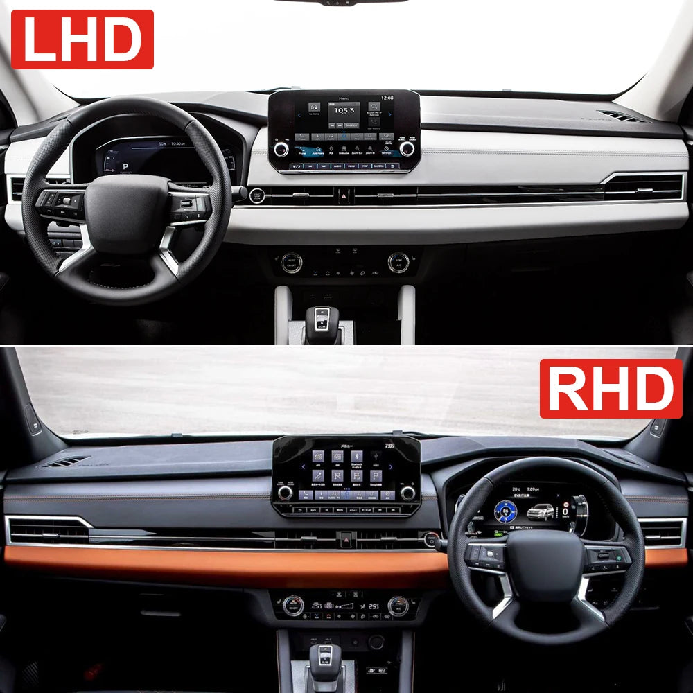 Car Dashboard Cover For Mitsubishi Outlander 4 PHEV 2021 2022 2023 2024 Instrument Desk Sun Shade Mat Non-slip Pad Accessories