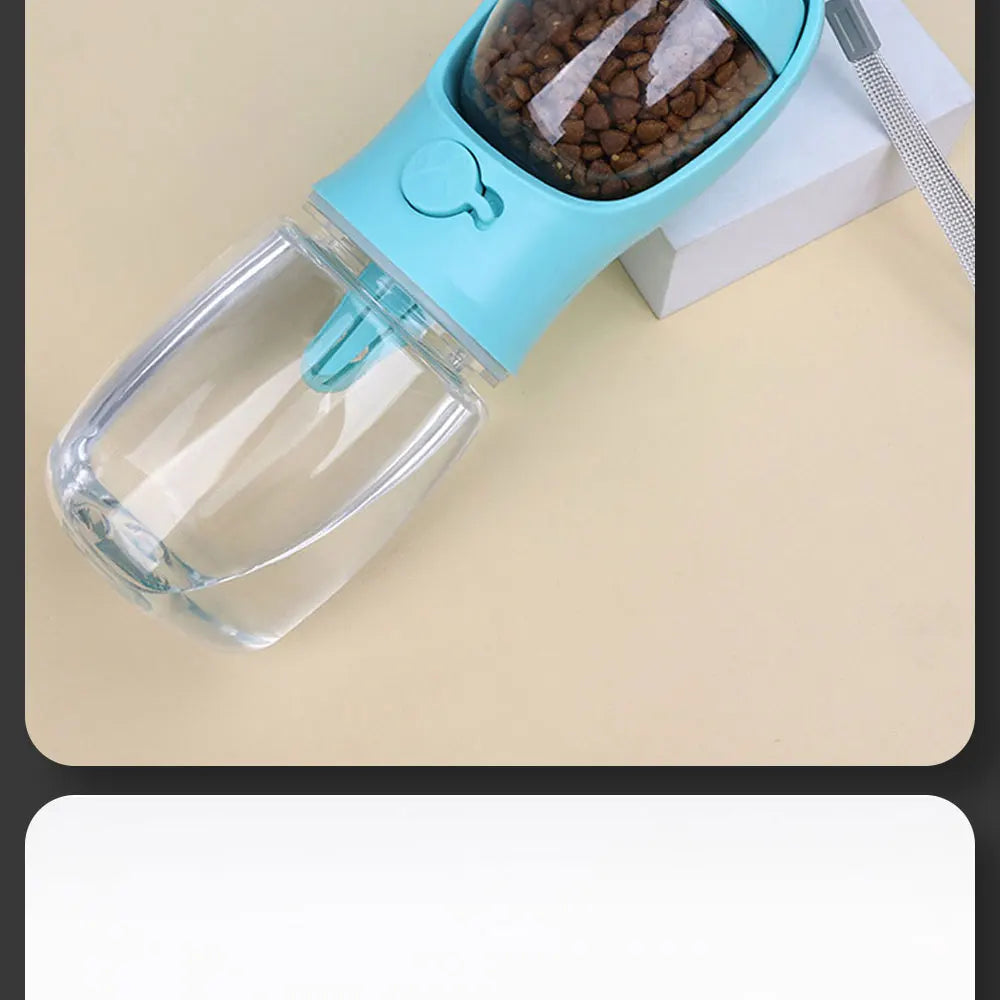 Portable Dog Cat Water Bottle with Storage Food and Water Container for Puppy Pets dogs Feeder Bowl Outdoor Travel Pet supplies