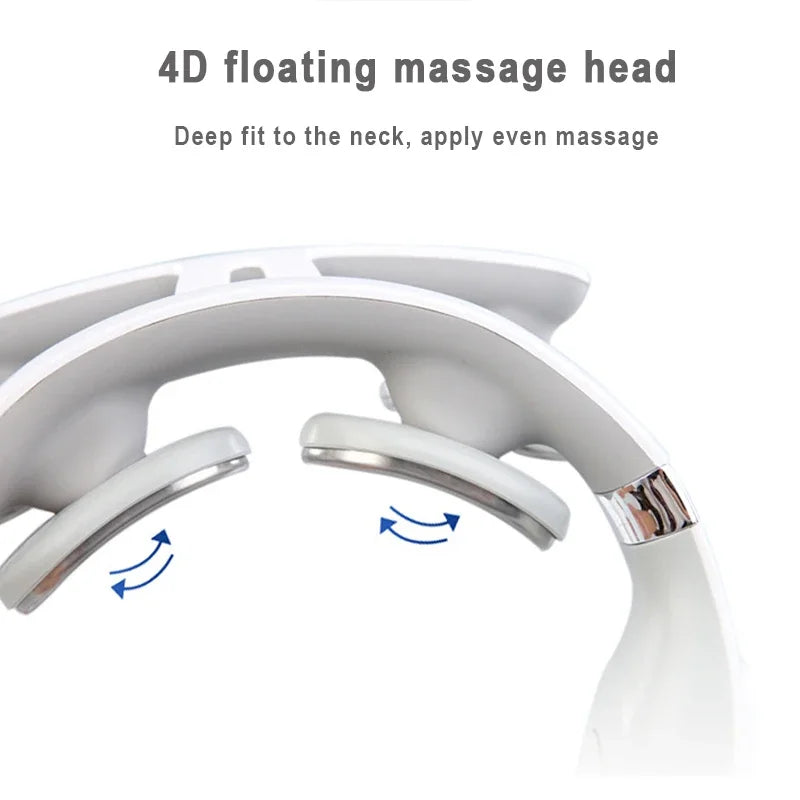Back Neck Massage Instrument Intelligent Electric, Rechargeable, Heating, Hot Pressing, Magnetic Pulse Neck Massage Instrument