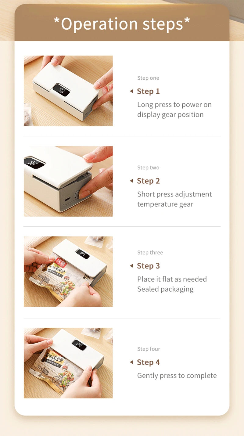 Mini Rechargeable Heat Bag Sealer
