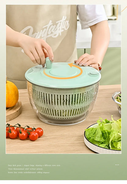 Multi-Functional Vegetable Salad Dehydrator Vegetable Cutter Household Cucumber and Potato Slices Drain Basket Fruit Drain Water