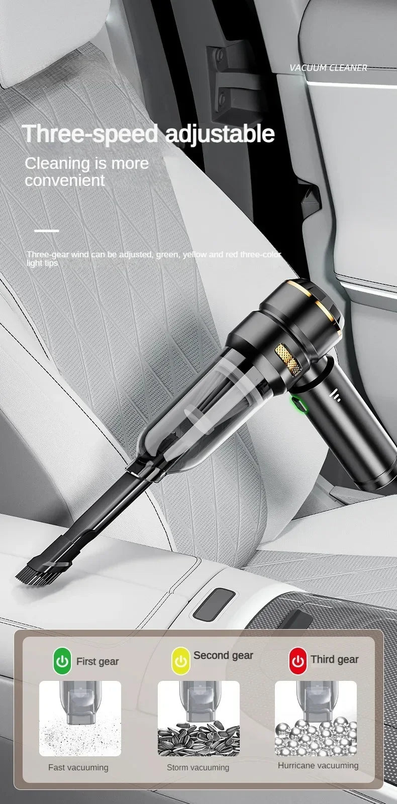 Car Vacuum Cleaner High Power Portable Handheld Wireless Brushless Motor Cleaning Machine Powerful Air Duster for Home Appliance