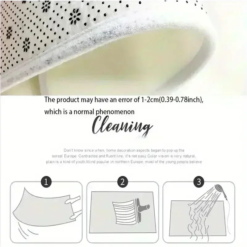 1pc Festive Christmas Door Mat - Non-Slip, Washable Polyester Mat with Candy Canes, Snowflakes, and "Merry Christmas" Design