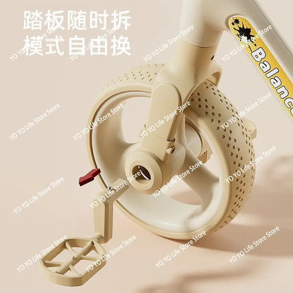 Children's balance scooter bike 1 to 3-6 years old children's baby toy bicycle 4-in-1 tricycle