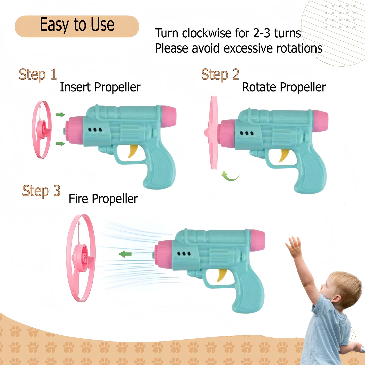 Flying Bamboo Dragonfly Flying Saucer Gun Flying Disc Outdoor Toy Colorful Flying Propellers Toy Set Gift toys for kids and cats