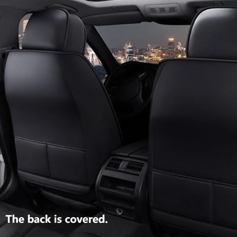 Auto Set Car Seat Covers PU Leather Single Front Split Bench Protector Four Season Universal Fit Most Car SUV Car Accessories