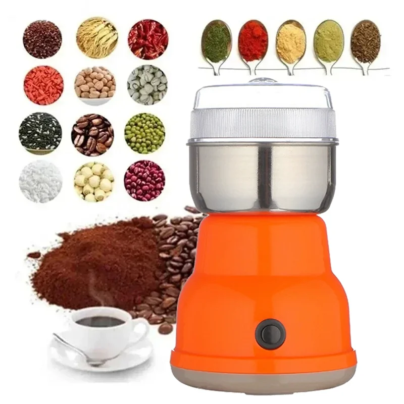 ASWUT-Electric Kitchen Grinder Grinds Spices Multifunction Smash Machine Grinder For Spice,Herb,Cereal,Beans,Pet Food