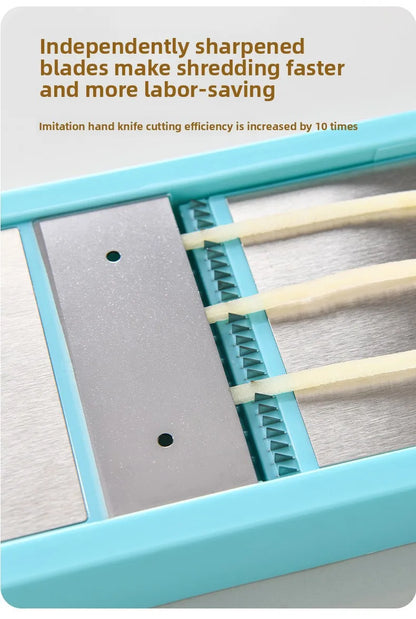 Multi-Functional Slicer, Kitchen Tool, Grater, Shredder, Potato Shredder, Double-Door Multi-Functional Slicer, Grater